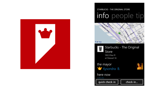 Foursquare Comes To The Windows Phone With 4th & Mayor!