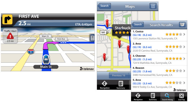 TeleNav GPS Navigator: phone as co-pilot
